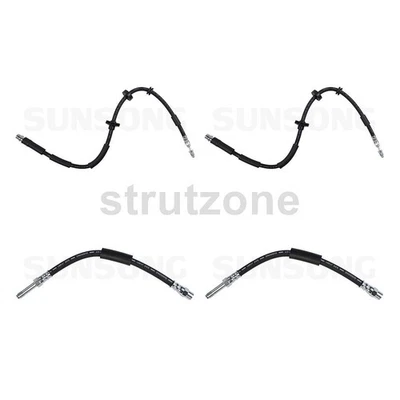 4 líneas de freno de manguera hidráulica de freno delantero trasero para BMW 528i 2,0 L 3,0 L Foto 1 de 4