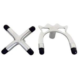 Pool Snooker Billiard Table Cue REST CROSS and SPIDER BRUSHED Stainless Fitti... - Imagen 1 de 4