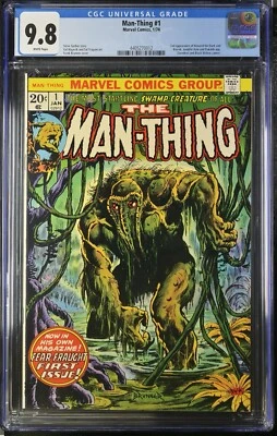 Cómics de Marvel Man-Thing #1 CGC 9,8 (1974) SEGUNDA APARICIÓN DE Howard el Pato Foto 1 de 2