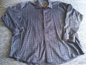 Egara 2XL Blue Plaid Classic Fit Long Sleeve Button Dwn Mens 2x - Picture 1 of 12