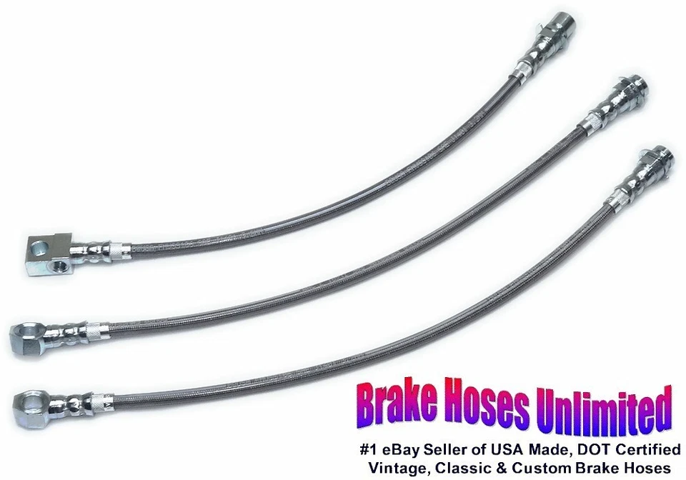 STAINLESS BRAKE HOSE SET Chevrolet Caprice, 1977 1978 - Image 1 of 1