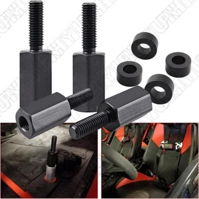 4PCS 2 inch New Car Seat Riser Black Lift Up UTV Seat Repair For Can-Am X3 UTV - Image 1 of 4