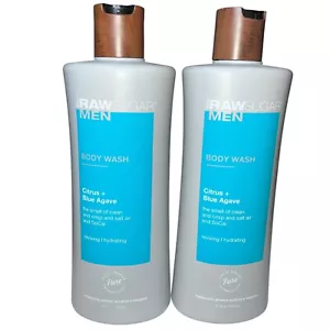 2x Raw Sugar Men Body Wash, 25oz, Citrus + Blue Agave, Hydrating, Reviving - Picture 1 of 3