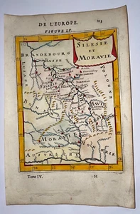 SILESIA MORAVIA 1683 ALAIN MANESSON MALLET ANTIQUE MAP 17TH CENTURY - Picture 1 of 3