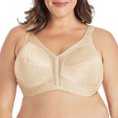NIP Playtex 18-Hr Active Ultimate Shoulder Comfort Bra 4693 Sz.44G natural beige - Image 1 of 3