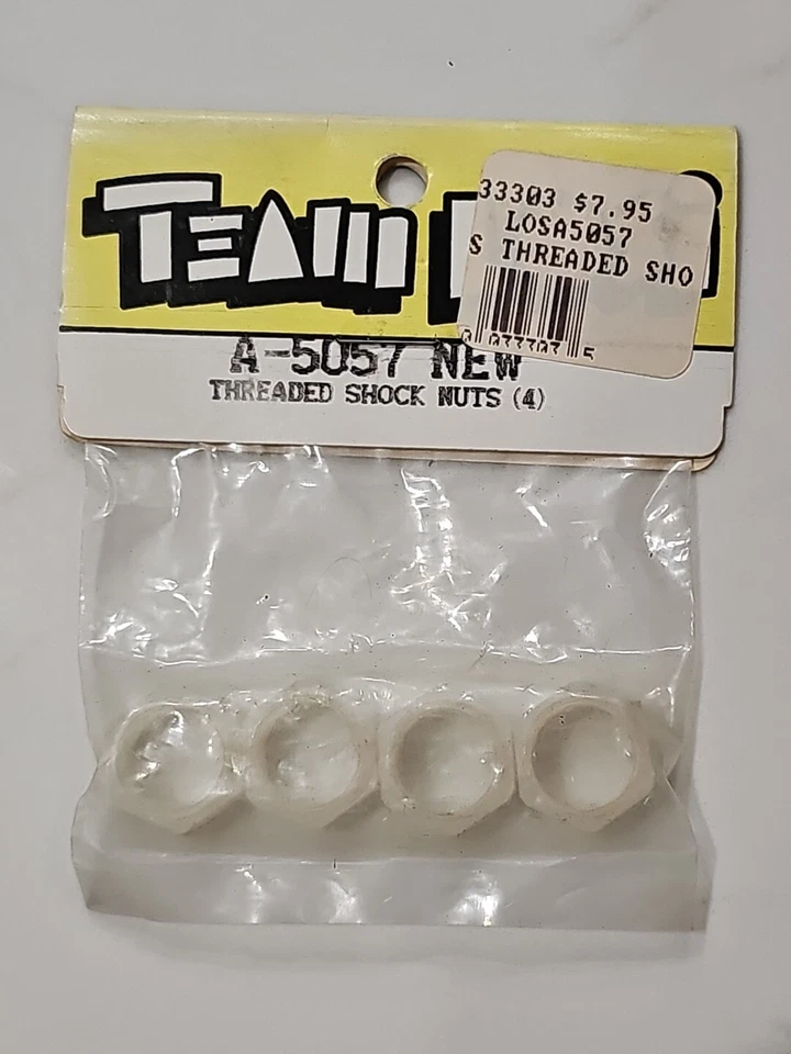 Team Losi Threaded Shock Nuts (4) A-5057 Vintage Rc Car Parts - Image 1 of 1