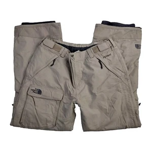 The North Face Hyvent Snow Pants Women's Sz Large Beige Insulated Snowboard Ski - Picture 1 of 9