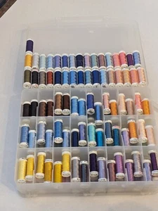 Lot of 161 SULKY Embroidery 250y Thread Spools 40 Wt. Rayon Mixed Solid Colors - Picture 1 of 14