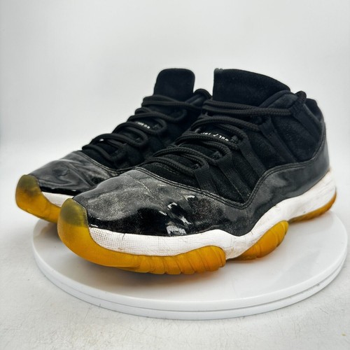 Scarpe Nike Air Jordan Retro 11 XI Low Uomo Taglia 9.5 528895 010 Nero Bianco Grafite