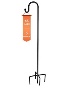 Shepherd-Hooks Adjustable for Bird-Feeder Lantern Plant-Hook Garden-Stake - P... - Picture 1 of 6