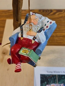 LONG WINTER'S NAP 1998 Ashton Drake Santa Heirloom Christmas Ornament - Picture 1 of 18