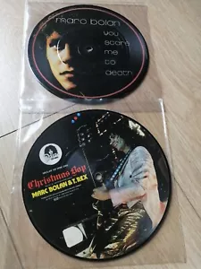2 X MARC BOLAN 7" PIC DISCS .. EX CONDITION.. T. REX - Picture 1 of 1