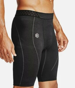 Under Armour Rush Compression Shorts Long Celliant Black 1327646-001 Mens 3XL - Picture 1 of 11