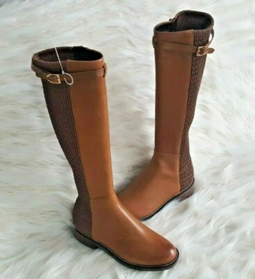 Botas Cole Haan Mujer Lexi Grand Correa Elástica 5 Cuero Tostado Británico W12048 Foto 1 de 4