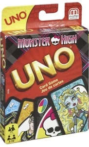 MONSTER HIGH UNO MATTEL GAMES CARD GAME EUROPEAN VERSION NEW AND SEALED - Picture 1 of 2