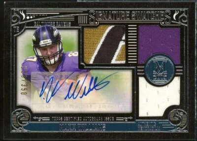 Maxx Williams 2015 Museum Collection Signature Swatches Triple Relic AU #SSTRMW  - Image 1 of 2