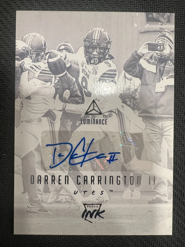 2018 Panini Luminance - Darren Carrington ( Utah ) #RI-DAC Rookie Ink Auto /249 - Image 1 of 2