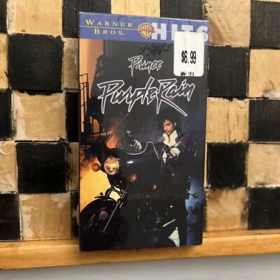 Purple Rain VHS 1984, 1997 Prince Partial Shrink Water Marks Foto 1 de 4