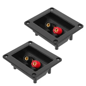 2 Pezzi Scatola di Giunzione Subwoofer Altoparlanti Piastre Terminali Terminali, Connettore - Foto 1 di 12