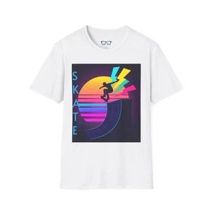 Retro Skateboarding T-Shirt, Skateboarder Tee, Skate Park Shirt, Vintage Skater - Picture 1 of 33
