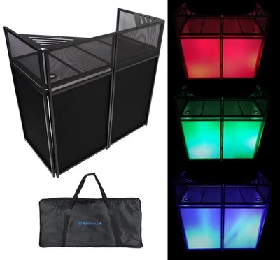 Rockville ROCKBOOTH XL DJ Cabina de Eventos Fachada con Mesa Incorporada + Bolsa de Viaje + Cargas Foto 1 de 4