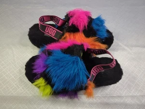 NEW - PANTOFOLE DONNA UGG FLUFF YEAH - donna taglia 10 - Foto 1 di 5