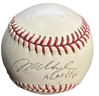 Mo Vaughn Autographed Game Baseball W/ AL MVP 95 Insc Boston Red Sox - Image 1 of 3