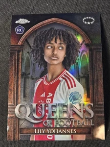 2023-24 TOPPS CHROME LILY YOHANNES QUEENS OF FOOTBALL ROOKIE CARD RC #QF-12 - Picture 1 of 2