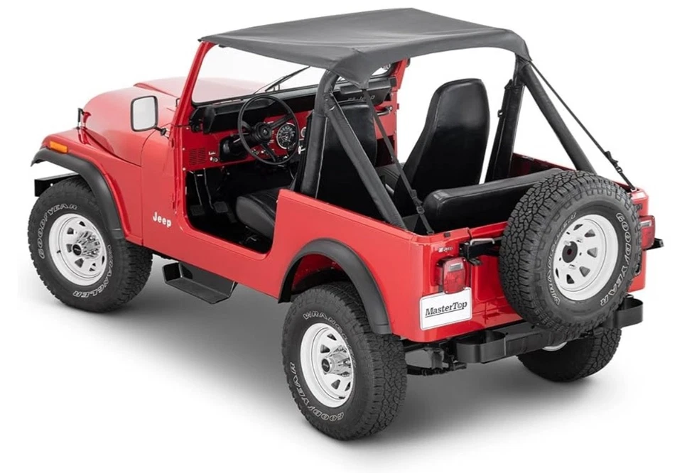 Biquíni padrão bimini top cover cinza para 1987-1991 Jeep Wrangler YJ - Imagem 1 de 1
