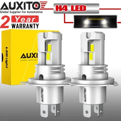 H4 9003 LED Headlight Bulbs Conversion Kit Hi/Lo Beam 6000K White Xenon Lamp x2 - Image 1 of 4