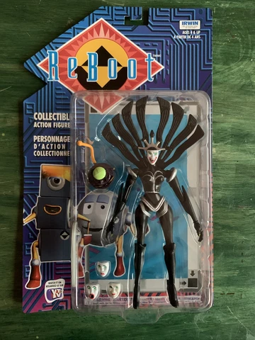 Vintage Reboot Black Hexadecimal Action Figure IRWIN *Rare (1996) Cover