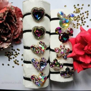 Rhinstones Starfish Hair Rope, band with pearls - Picture 1 of 31