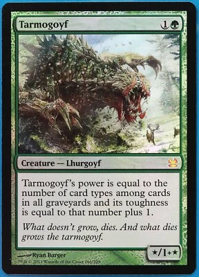 Tarmogoyf FOIL Modern Masters NM Green Mythic Rare CARD (481715) ABUGames - Image 1 of 2
