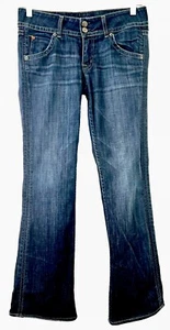 Vaqueros para mujer Hudson, talla 27, azul lavado oscuro, corte bota, hechos en EE. UU. - Imagen 1 de 11