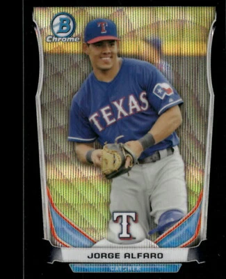 Bowman Draft #CTP-7 2014 Jorge Alfaro cromo Top Prospects refractor de onda negra Foto 1 de 2