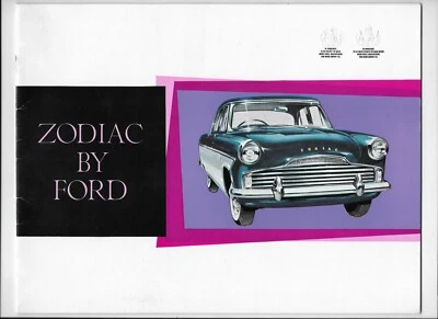 1961 Ford Zodiac (Mk. II "Lowline") car brochure - Image 1 of 4
