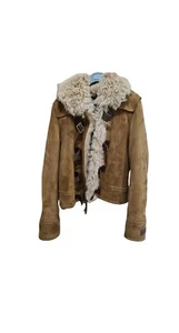 Rare Dsquared2 men’s leather shearling jacket - Picture 1 of 9