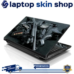 Laptop Skin Sticker Notebook Decal Gun Swat Weapons for Dell Apple Asus 13"-16" - Picture 1 of 5