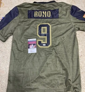 Tony Romo Signed Autograph Auto Salute To Service Dallas Cowboys Jersey JSA COA - Picture 1 of 3