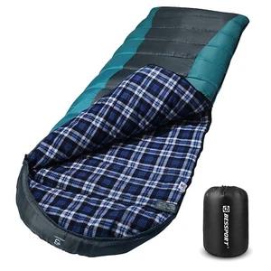 Camping Schlafsack Flanel 3-4 J+W Winter leicht für Erwachsene - Bild 1 von 10