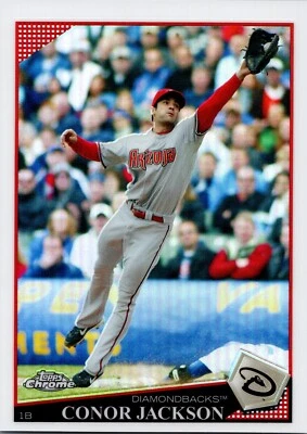 2009 Topps Chrome Baseball Refractor Conor Jackson Arizona Diamondbacks  - Image 1 of 2