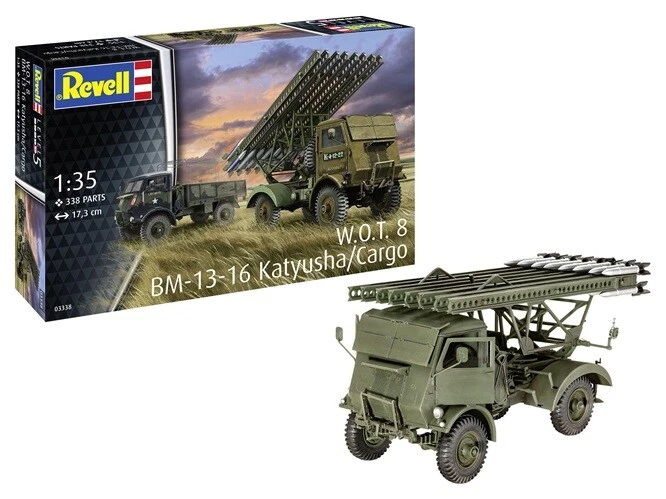 Revell 03338 - 1/35 W. O. T.8 BM-13-16 Katyusha / Cargo - Nuovo - Immagine 1 di 1