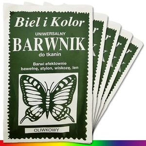 5 x 10 g Textilfarbe Olivgrün Stofffarbe Batikfarbe Stoff Färben Nachfärben - Bild 1 von 1
