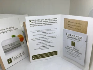 EMINENCE JASMIN MANDARINE AGE-DEFYING NACHTCREME 6 PROBIERPACKUNGEN BIO - Bild 1 von 7