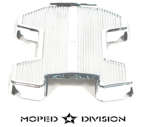 PUCH MOPED CHROME PLASTIC FOOT REST PANEL / FAIRING / FRAME COVER maxi newport - Picture 1 of 1
