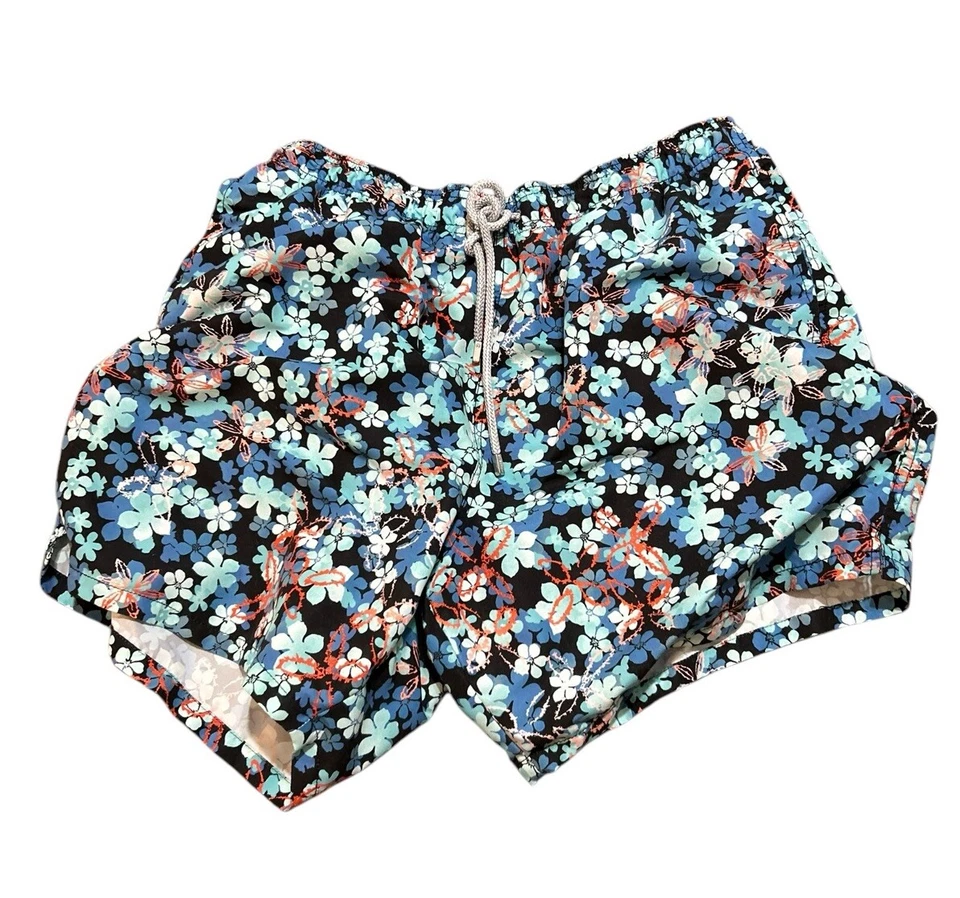 Pantalones Cortos de Natación Bugatchi Uomo Hombres Talla XL Floral Multicolor Azul Malla Brillante Foto 1 de 4