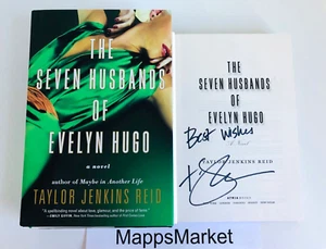The Seven Husbands of Evelyn Hugo SIGNED by Taylor Jenkins Reid 1st HC INSCRIBED - Picture 1 of 13