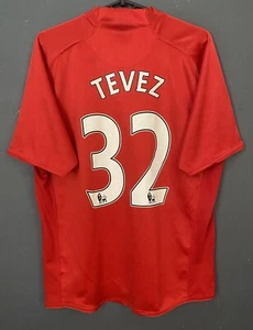 MEN'S TEVEZ FC MANCHESTER UNITED 2007/2009 SHIRT JERSEY SOCCER FOOTBALL SIZE M - Picture 1 of 17