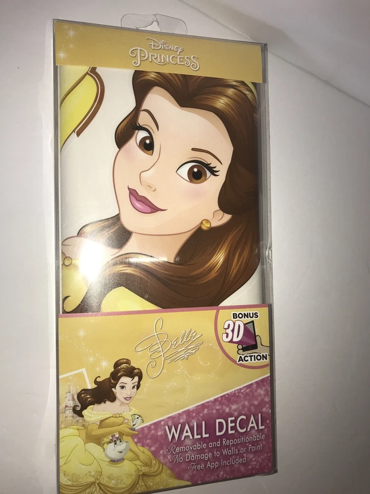 Disney Princess Belle Wall Decal With Bonus 3d Action 18in X 30in
