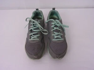 Zapatilla deportiva Skechers con cordones de caña baja TALLA: 9 GRIS/VERDE MENTA - Imagen 1 de 7